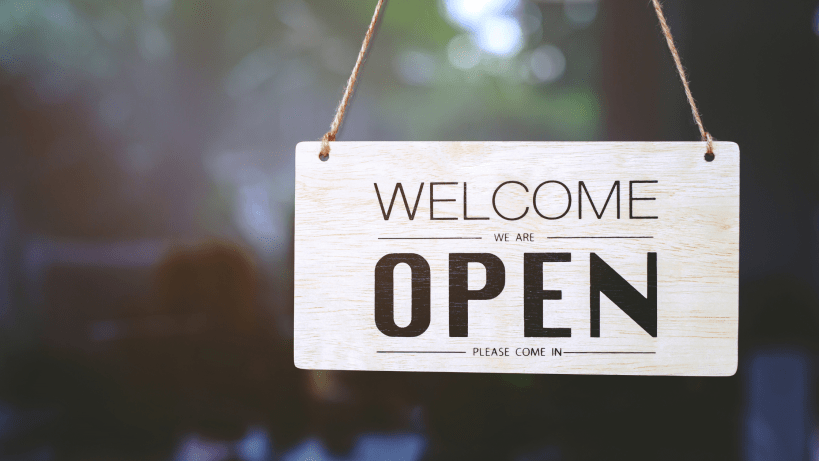 coronavirus hospitality bar now open