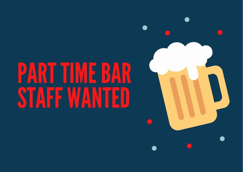 Bar staff required
